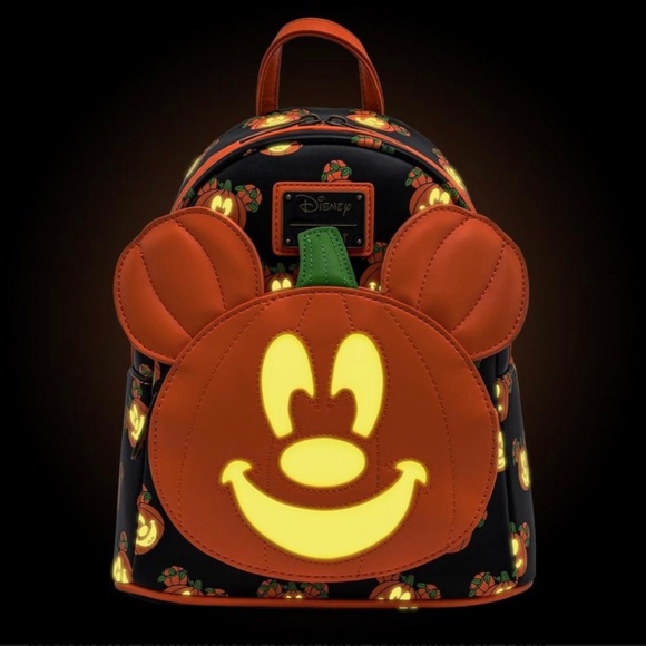 Loungefly Disney Mickey-O-Lantern Mini Backpack w/Wallet and Collector’s PIN main image 8